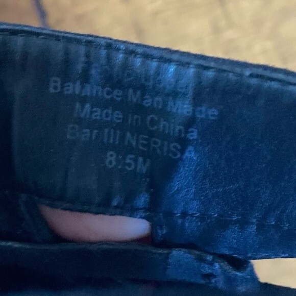 Bar III Nerisa Black Faux Suede Velvet High Heel Peep Toe Sandal Shoe Size 8.5 - Picture 13 of 14